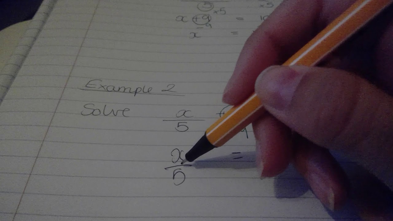 How To Solve Equations With Fractions YouTube How To Solve Equations With Fractions YouTube