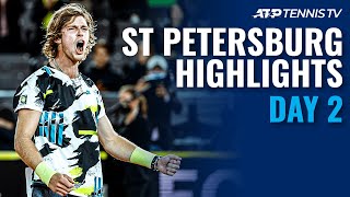 Rublev, Khachanov & Coric Power to Victory | St Petersburg 2020 Day 2 Highlights