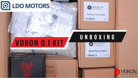 Voron V0.1 LDO kit Unboxing | DIY CoreXY 3d printer