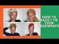 HOW TO EASILY TIE A HEADWRAP/TURBAN TO SPICE UP YOUR LOOK😍😍