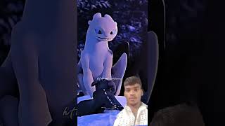 toothless and lightfurry #howtotrainyourdragon #toothless #dragon