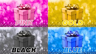 Choose Your Gift  Pink, Gold, Black or Blue  How Lucky Are You? Quiz Elephant