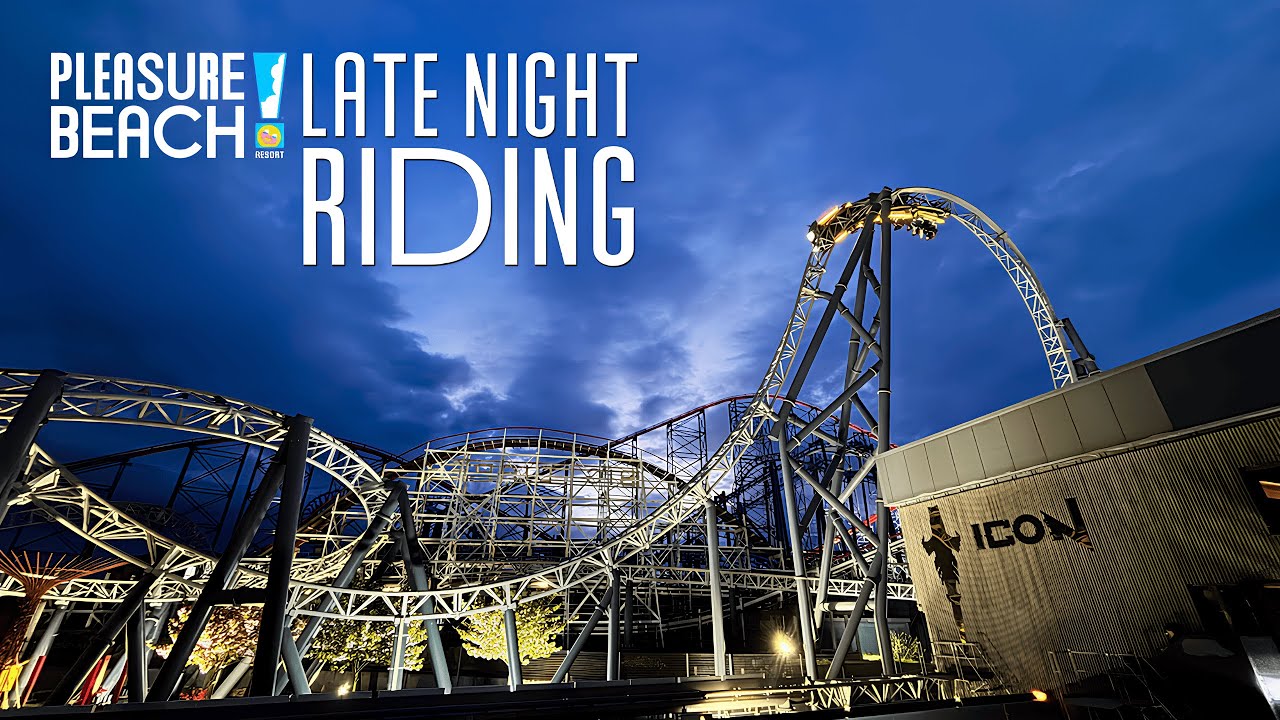 Blackpool Pleasure Beach LATE NIGHT RIDING April 2025 Vlog