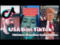 Could This Be The End Of TikTok In The USA Compilation Of TikTokers Reaction To TikTok Ban