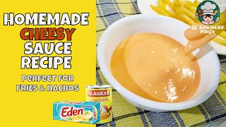EASY CHEESE SAUCE RECIPE | PERFECT FOR FRIES, NACHOS, BURGERS AND SHAWARMA