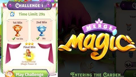 Merge Magic - Challenge 1 Final Win - Hillside 3 to 6 Gameplay