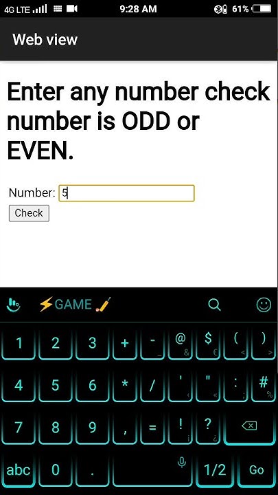 Find Odd or Even number by user input number in javascript ...