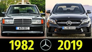 Мультфильм Mercedes Benz Cclasse Эволюция 1982 2019 История Модели 