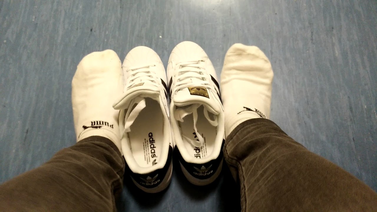 Adidas Superstar shoe play and puma 