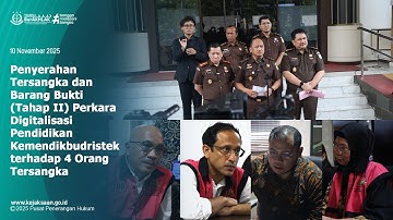 Penyerahan Tersangka dan Barang Bukti (Tahap II) Perkara Digitalisasi Pendidikan Kemendikbudristek