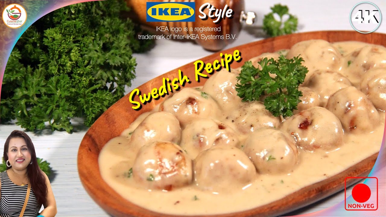 Authentic IKEA STYLE CHICKEN MEATBALLS Recipe | চিকেন মিটবলস রেসিপি | Best Swedish Meatballs Recipe | CuisineGhar