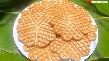 Cách làm Bánh Kẹp Tàn Ong Nước Cốt Dừa mềm xốp món ngon tuổi thơ | Gấu Miền Tây