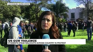 US - Students stage nationwide walkout against gun violence