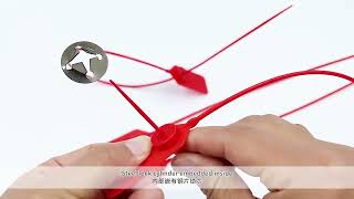 dingxin plastic seal 103, adjustable pull-tight security seal