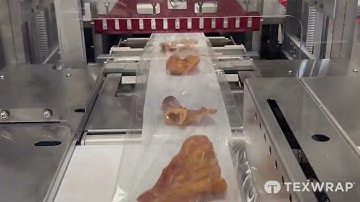 Texwrap CSS 1407 Continuous Motion Side Sealer Shrink Wrapping Dog Treats | www.ProPac.com