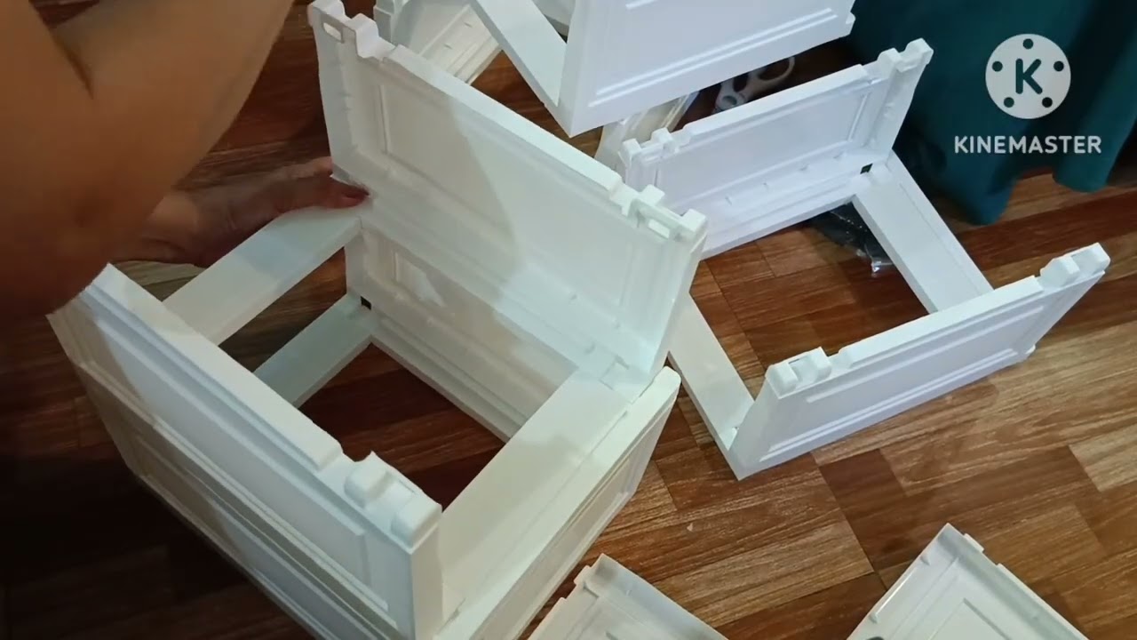 How to Assemble Slim White  Storage Cabinet 