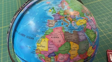 Triangle on a Globe (Spherical Trigonometry.)