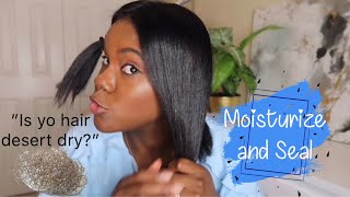 My Relaxed Hair Night Time Routine How To Moisturise Seal
