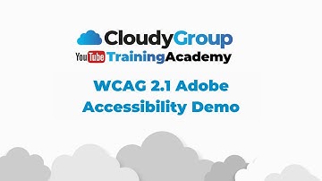 CloudyIT - WCAG 2.1 Adobe Accessibility Demo