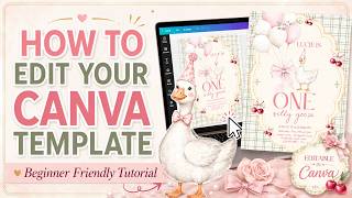 Silly Goose Birthday Invitation Canva Tutorial | Edit Your Printable Template