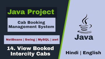 14 - Cab booking management system in java | View Booked Intercity Cab | NetBeans MySQL Database