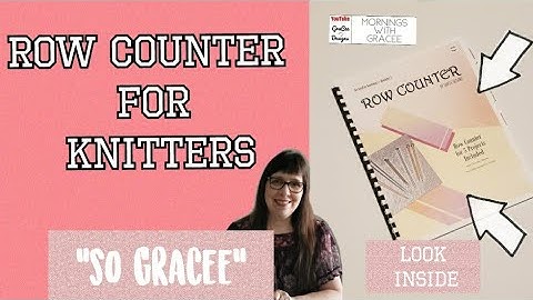 Knitting Row Counter | So GraCee | Row Counter for Knitting | Knitting Tools | Knitting Booklet