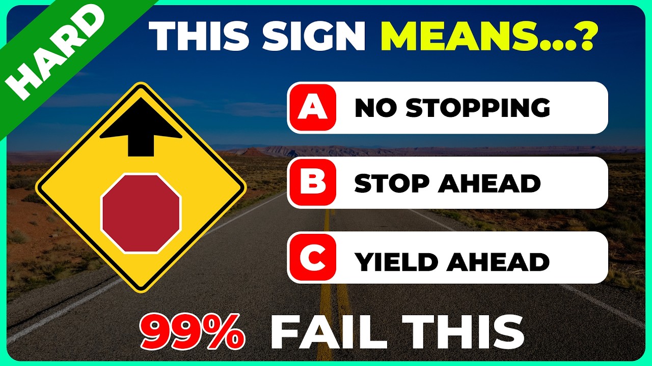 99% Fail This Road Sign Quiz! 🛑 How Many Do You Know?