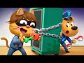 The Key-Stealing Cat | Safety Tips | Cartoons for Kids | Sheriff Labrador New Episodes