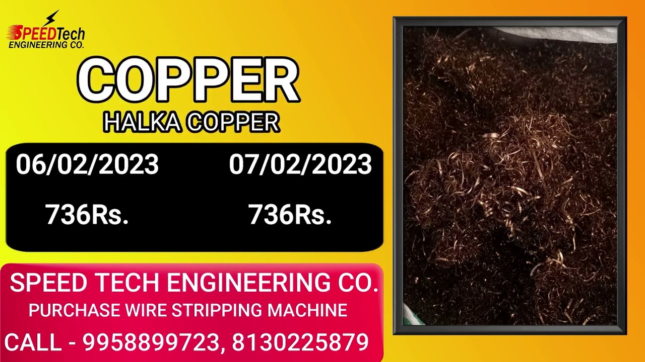 COPPER, ALUMINIUM, BRASS | DELHI METAL RATES UPDATE 07/02/2023 | BY SPEED TECH