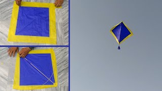 Beautiful pari kite making at home - Pari kite flying - kite crafts - Diy kite - kite for children