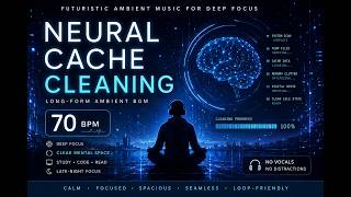 Neural Cache Cleaning 70 BPM | Cyber Ambient for Deep Focus & Coding screenshot 3