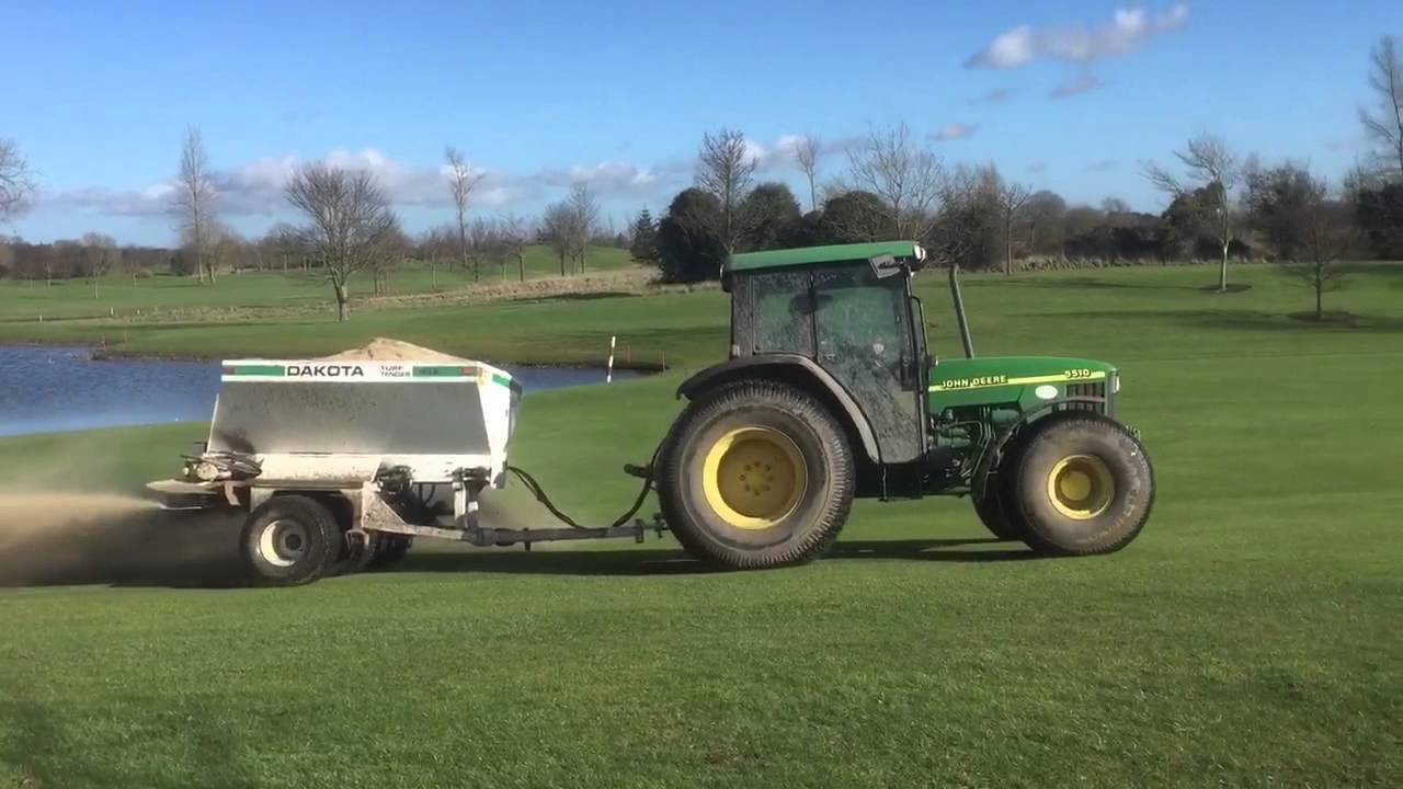 Top Dressing of Fairways and Walk On Walk Off areas. February 2016
