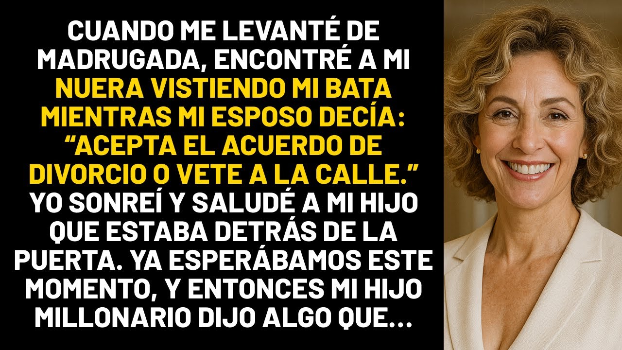 Cuando me levanté de madrugada, encontré a mi nuera vistiendo mi bata mientras mi esposo decía...