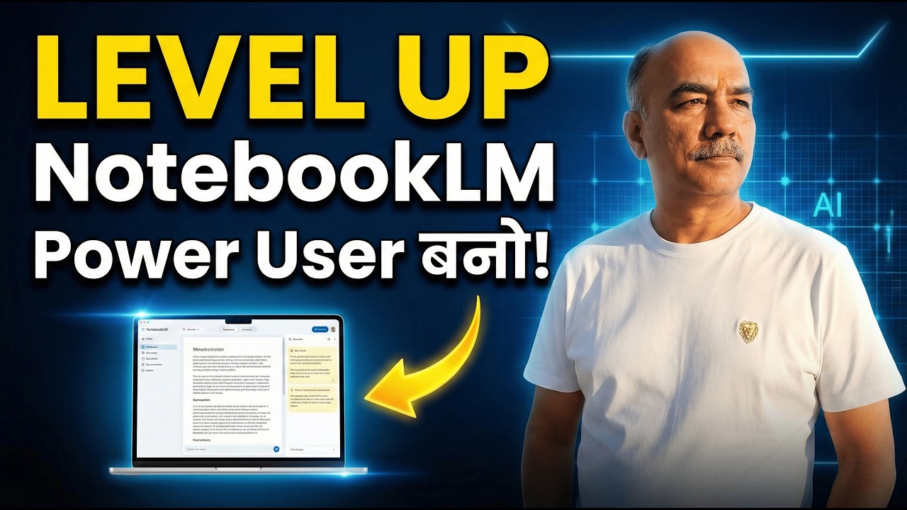 NotebookLM Explained in Hindi | Grounded AI + 4 Stage System for Power Users