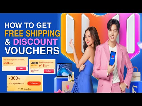 LAZADA 11.11 Free Shipping and Discount Vouchers | Easy way to CLAIM | Discount up to 50% OFF!!