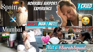 I cried due to a MAN IN SPAIN 😭 Worst Airport Experience! Ibiza to Mumbai! #TravelWSar