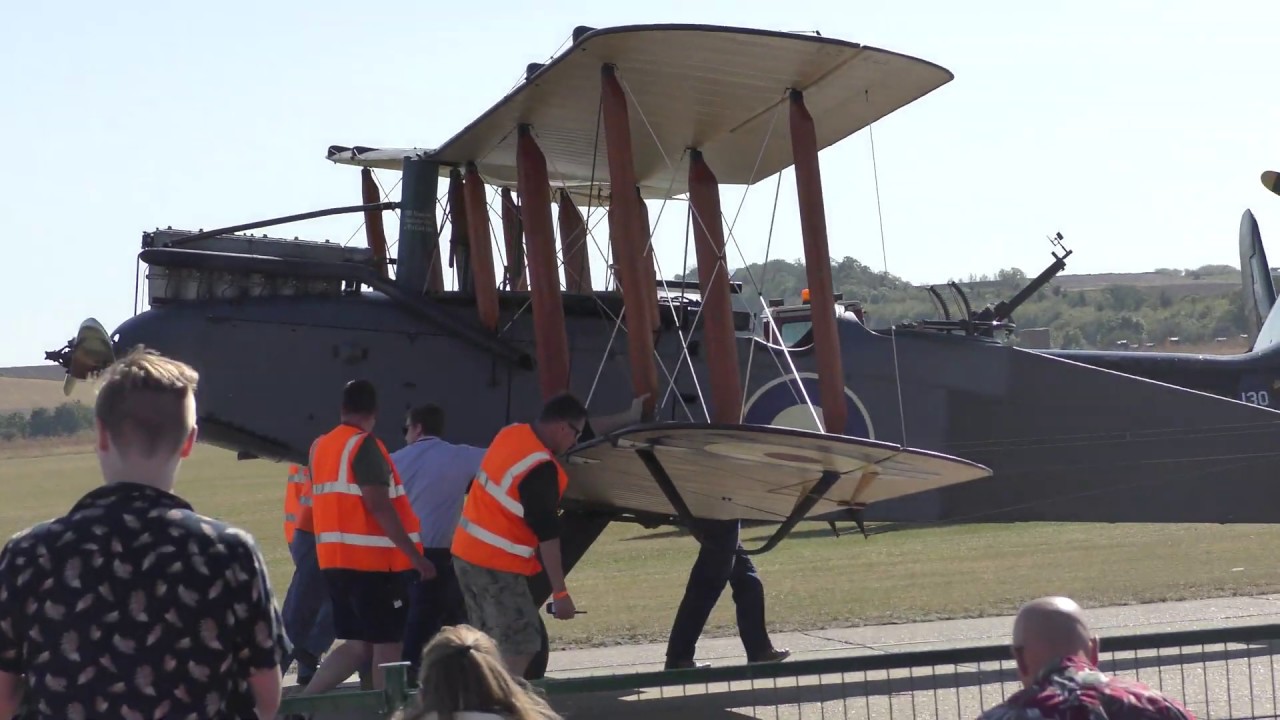 duxford airport Duxford Battle of Britain Airshow Very old plane moved and static lineup 21sep19 1257p
