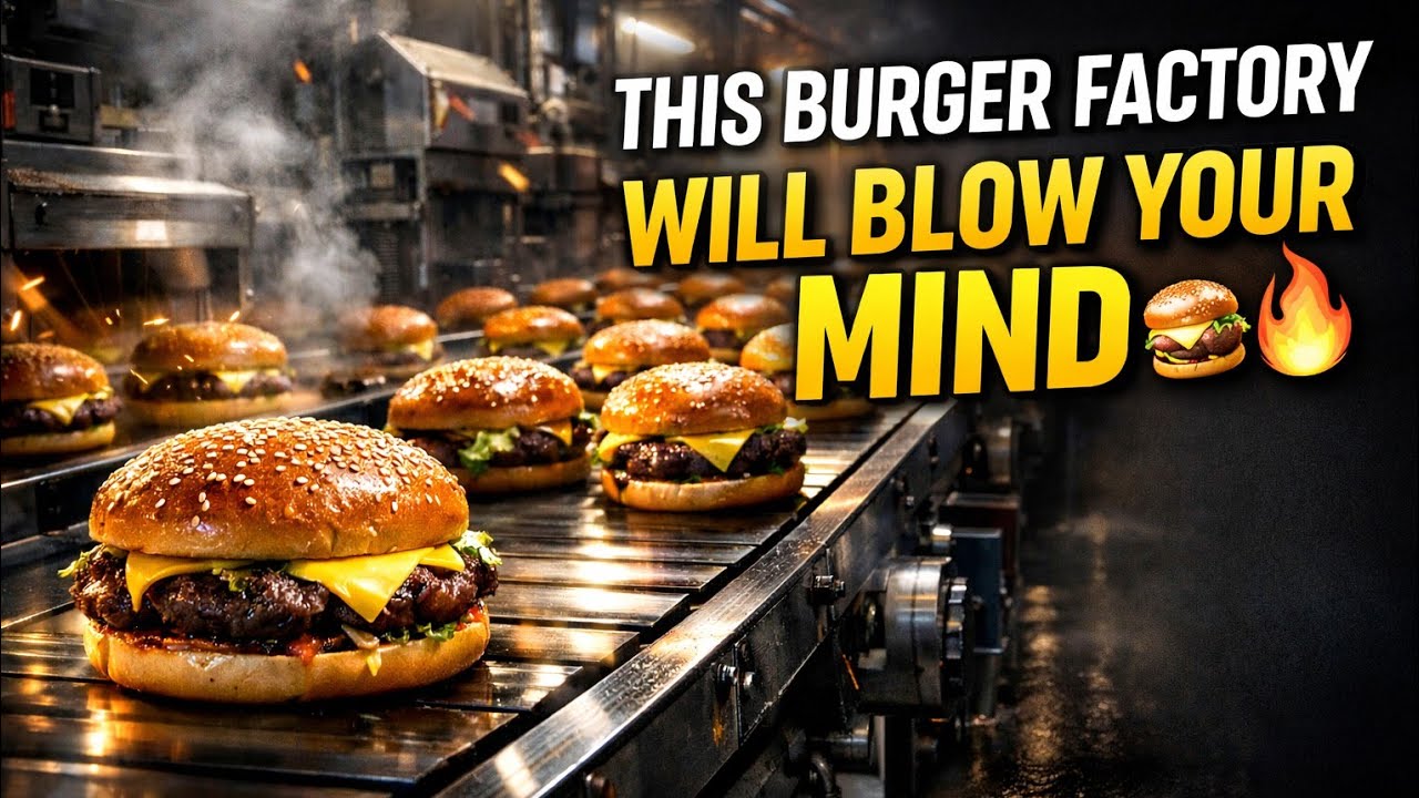 This Burger Factory Will Blow Your Mind 🍔🔥