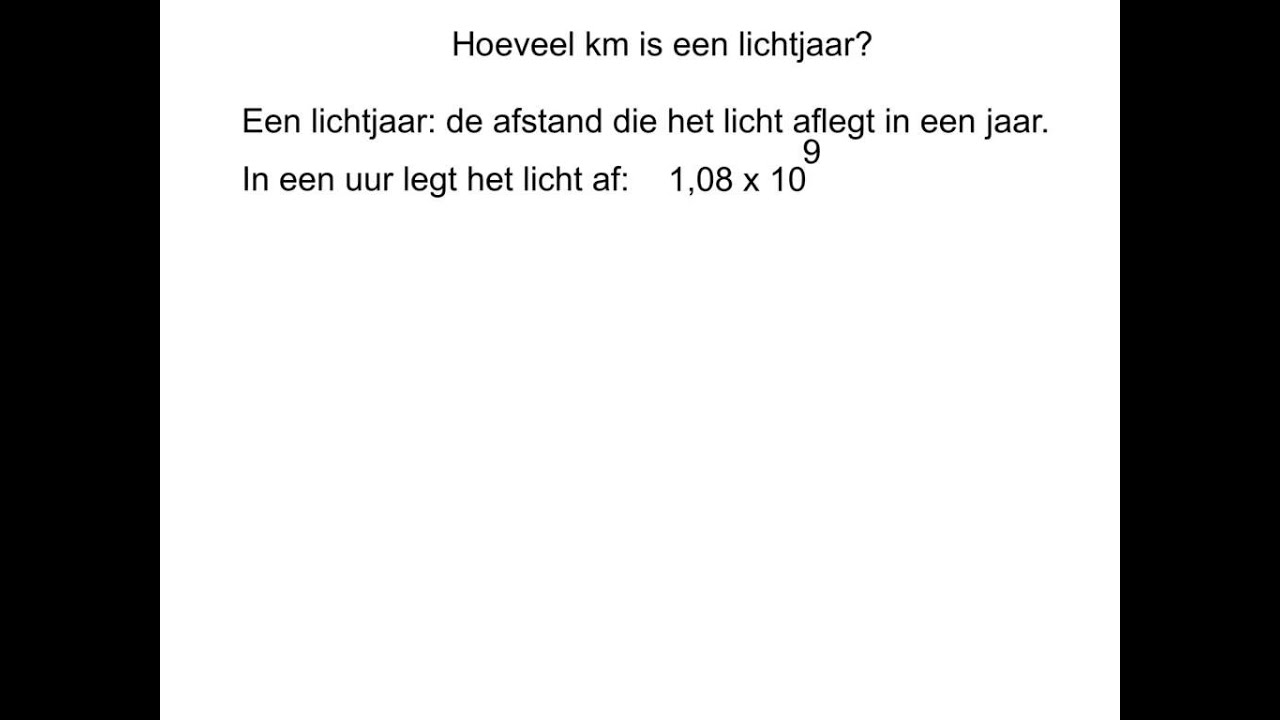 Hoeveel km is een lichtjaar. Opgave 38 H5 4 kader G en R - YouTube Hoeveel Km Is Een Lichtjaar. Opgave 38 H5 4 Kader G En R - Youtube