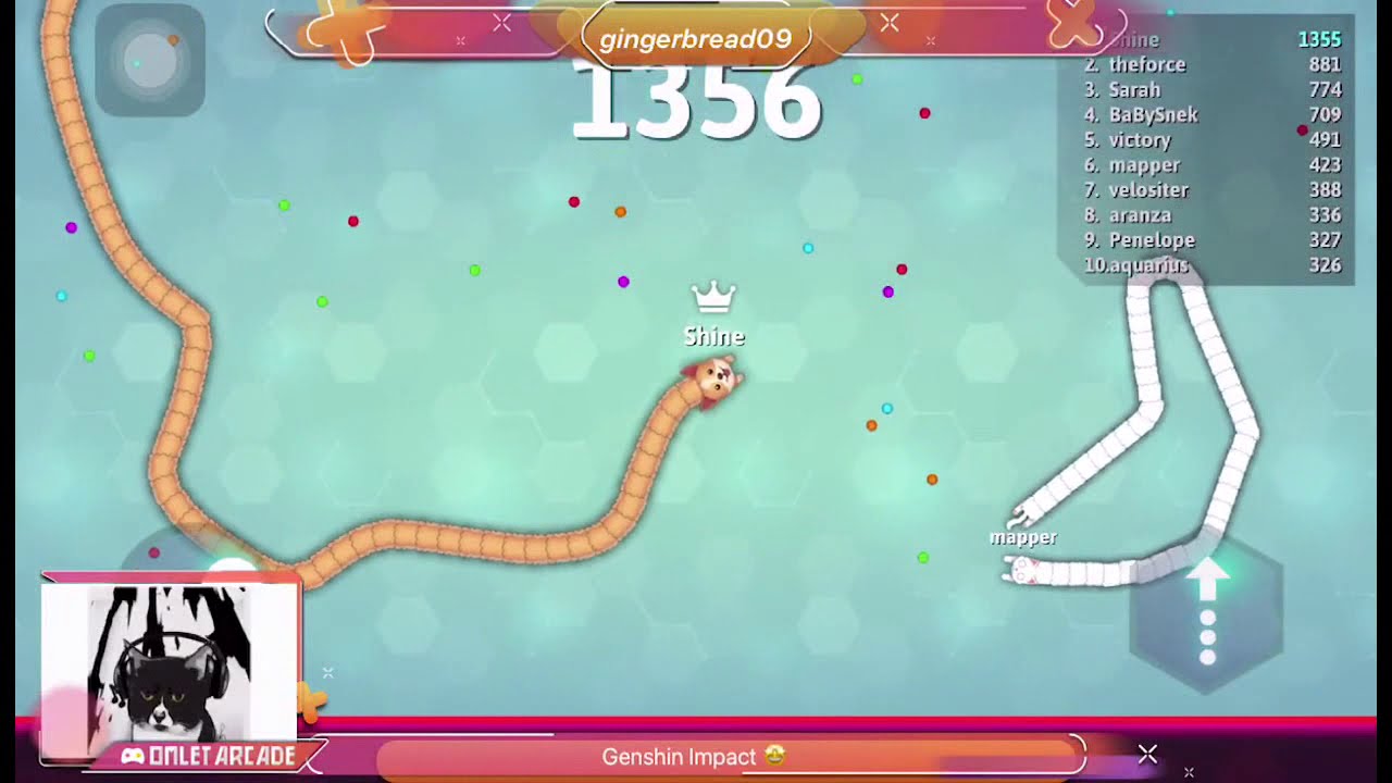 Watch me play Snake.io - Snake Game via Omlet Arcade!