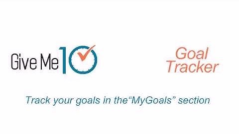 Goal Tracker Introduction Video