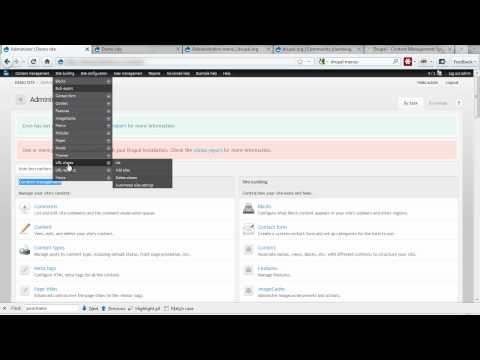 A quick overview of Drupal's admin structure
