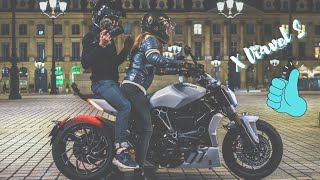 Paris by night moto en Ducati XDiavel S