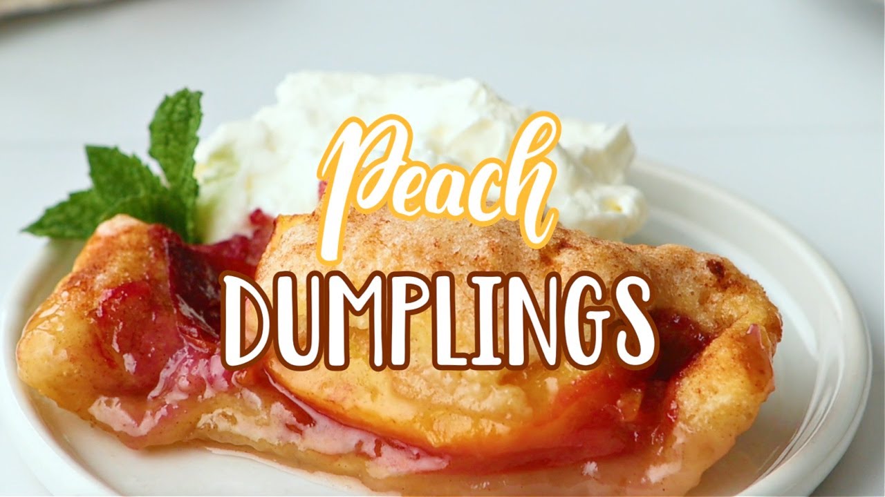 How to make: Easy Peach Dumplings - YouTube