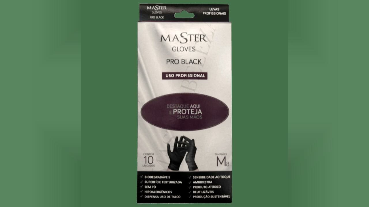 Review: Kit Master Luvas Em Látex Gloves Pro Black M (10 Unidades)