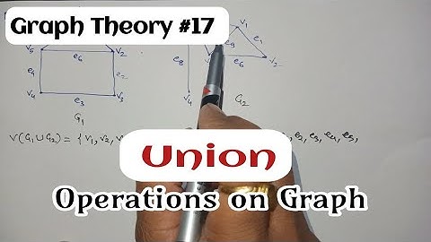 union of two graph | Operations on Graph | Graph Theory | Discrete Mathematics