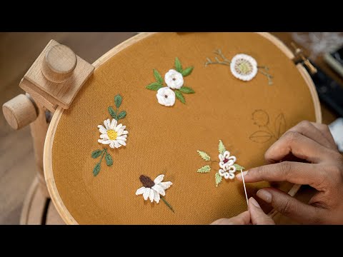 Six Floral Fantasies:Embroidery Course