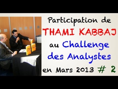 Thami Kabbaj au salon de l'analyse technique 2013 # 2
