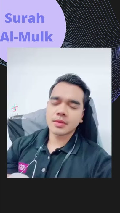 Subhanallah! Merdu alunan suara Alif Satar ketika membaca Surah Al-Mulk. #alifsatar #almulk