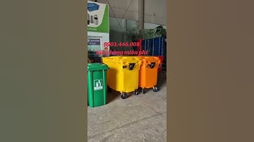 Thùng rác 240L - 13kg xanh lá , cam, vàng, xanh dương..... ZALO:  0901.446.008 #nhuatot #0901446008